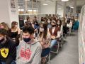 Beseda spisovatela Petra Gasparika na Gymnáziu Pankúchova 1